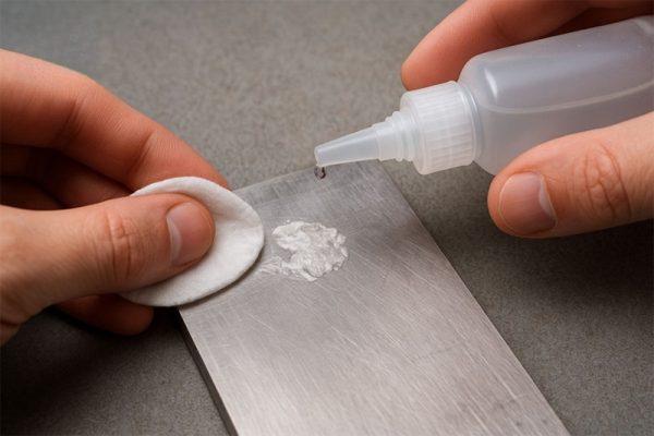 cách tẩy keo 502 dính trên kim loại